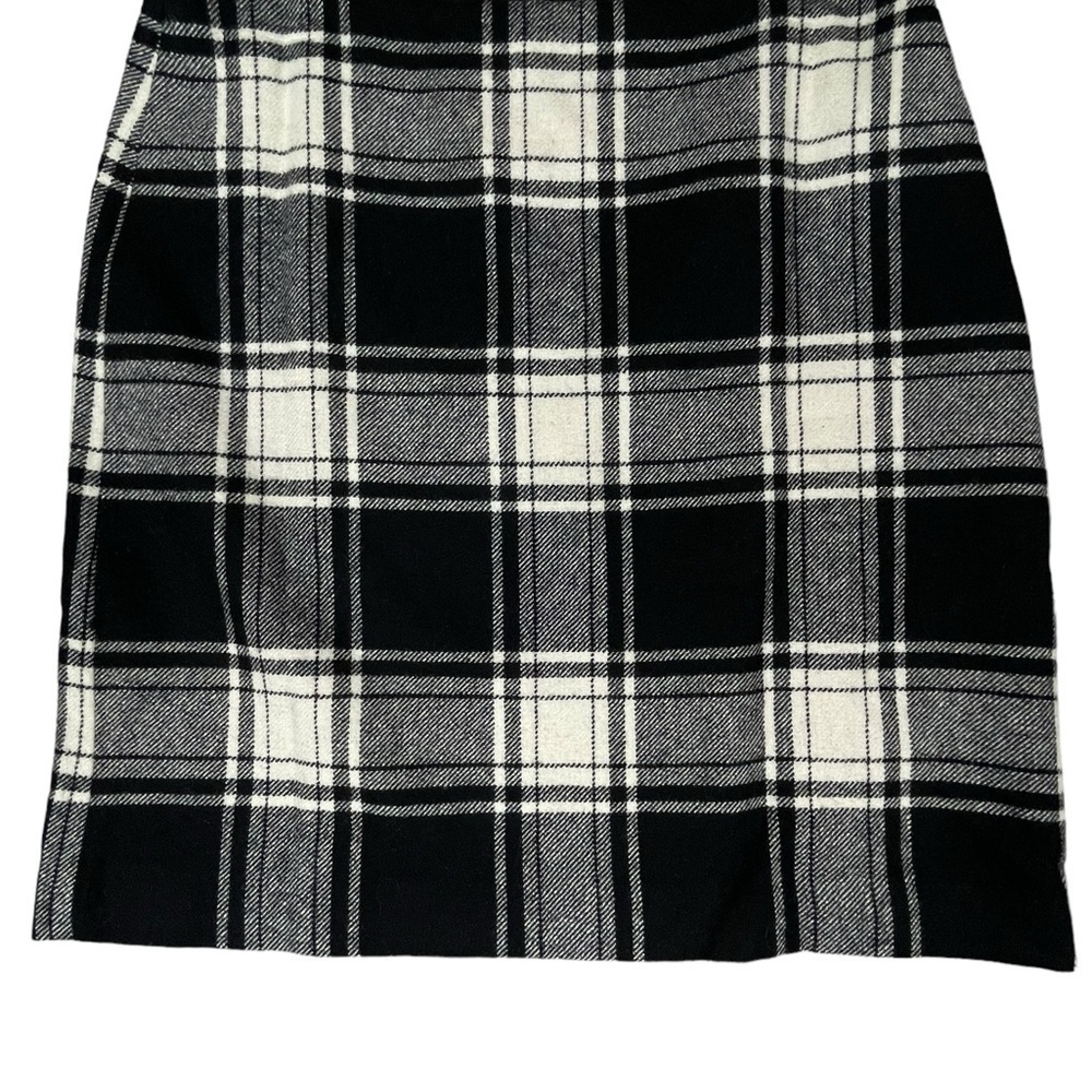 Talbots NWT Plaid Windowpane Wool Blend Career Academia Casual Skirt - Sz 6 NWT